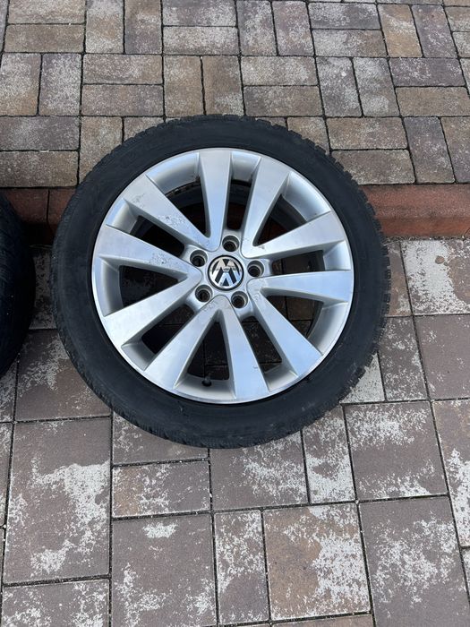 Jante R17 Volkswagen Passat, Golf, Touran, Caddy cu cauciucuri de iarna