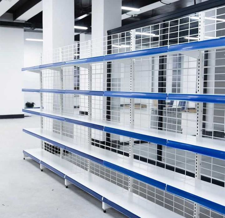 Стеллаж металлический сборный, полка стеллаж, полка металлическая asts