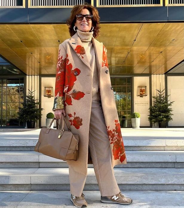 Palton din lână și mătase cu  paiete Zara Atelier