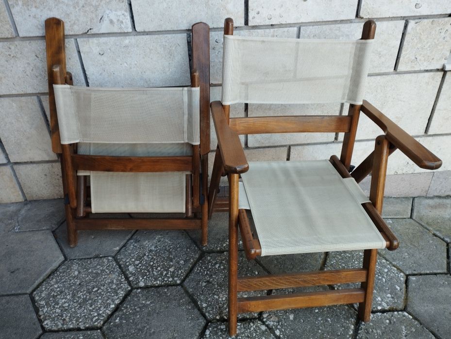 Дъбова градинска маса със 6 стола