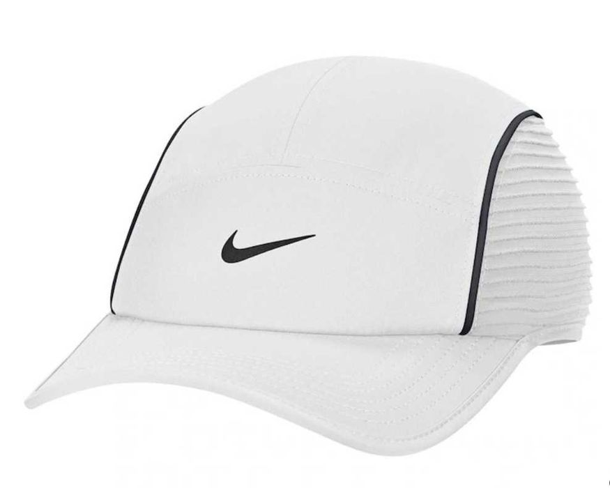 Спортна шапка Nike Dri-FIT Adv Fly AeroBill AeroAdapt, полиестер, регулируема бяла