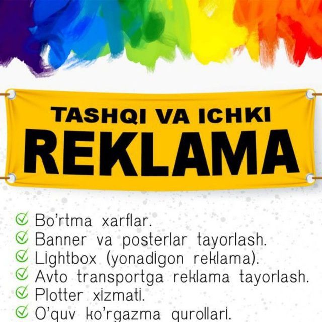 Reklama baner harf