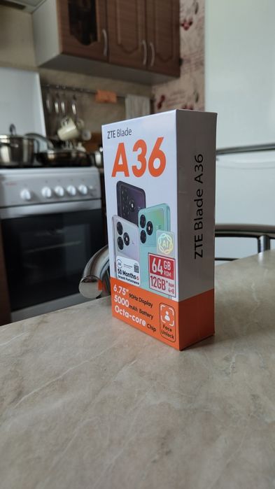 ZTE Blade A36 64GB 4+8 RAM чёрный