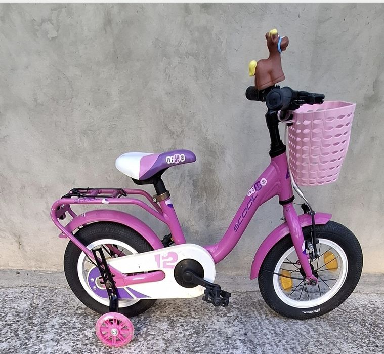 Bicicletă de copii SCOOL cadru din aluminiu pe 12 inchi
