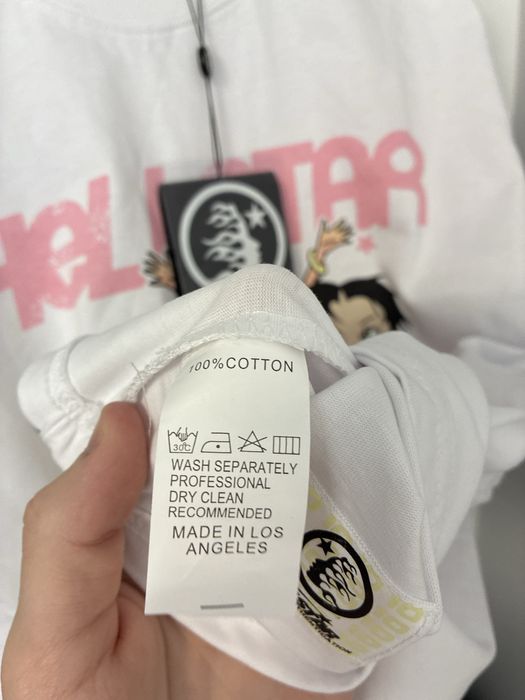 Tricou Hellstar Alb S Oversized