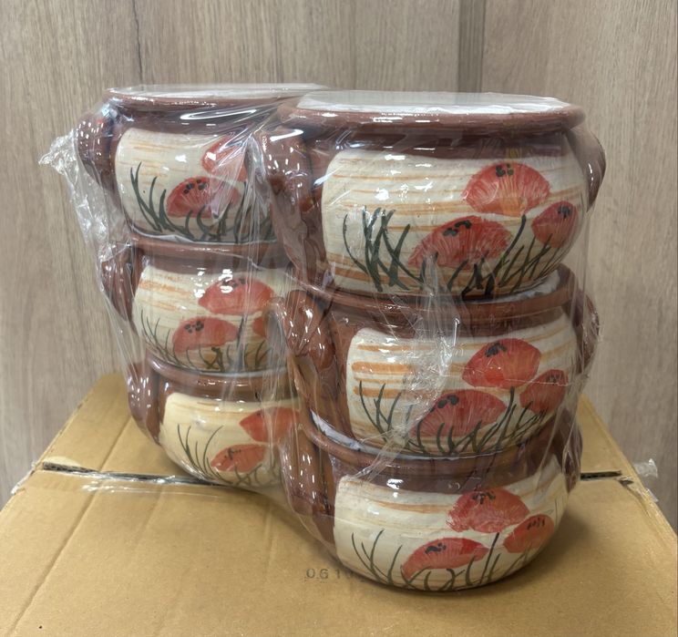 Гювечета с гювеч 4 л глинени  - троянска керамика