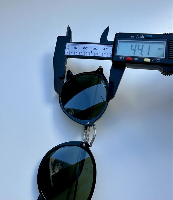 Ray Ban RB2447 Round Fleck Black G15 зелен Made in Italy Оригинал