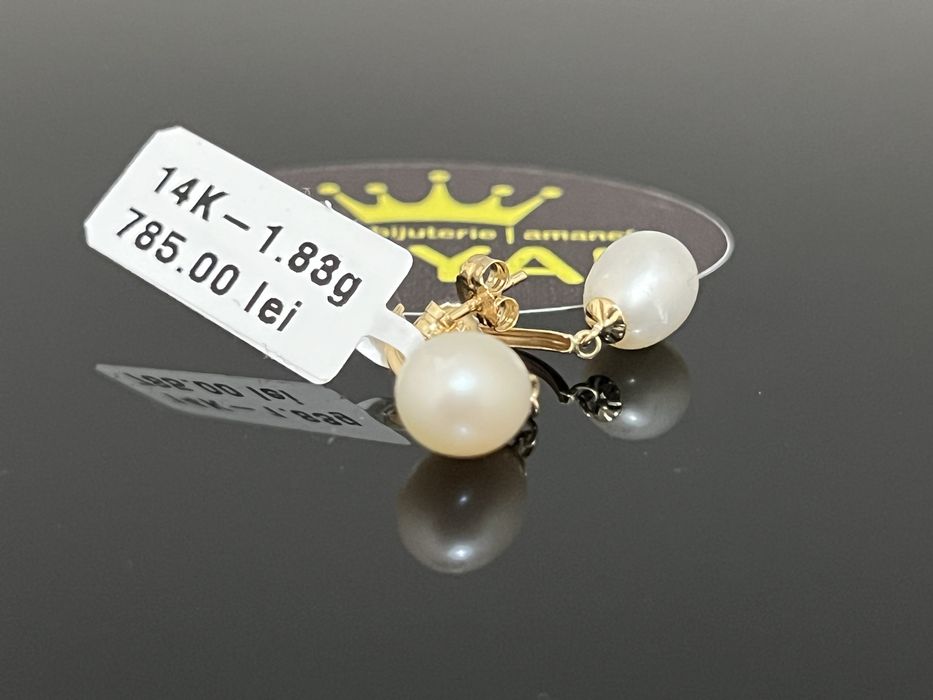 Bijuteria Royal CB : Cercei aur 14k 1,83 grame