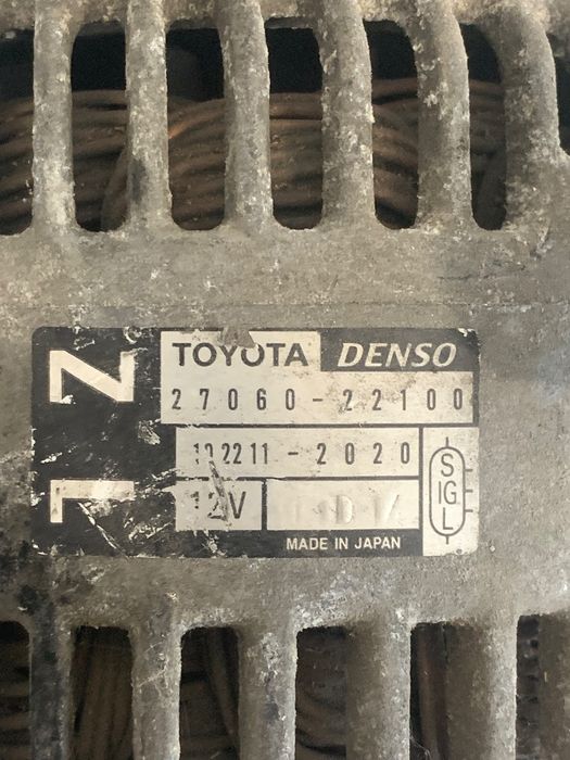Alternator 12V 1.6B/1.8Vvti Toyota Corolla / Toyota Mr23 Oem 27060-221