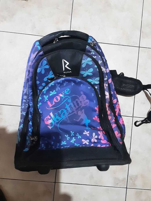 сумка рюкзак RUNA  на колесах  для фигурного катания и коньков