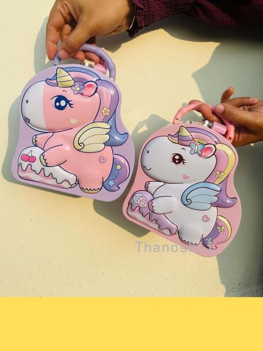 Детская копилка сейф металлическая с ключами и с замком качество отлич