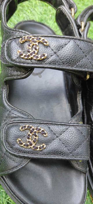 Chanel сандали естествена кожа