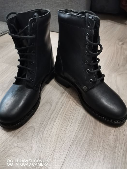 Ghete din piele neagra mar 36