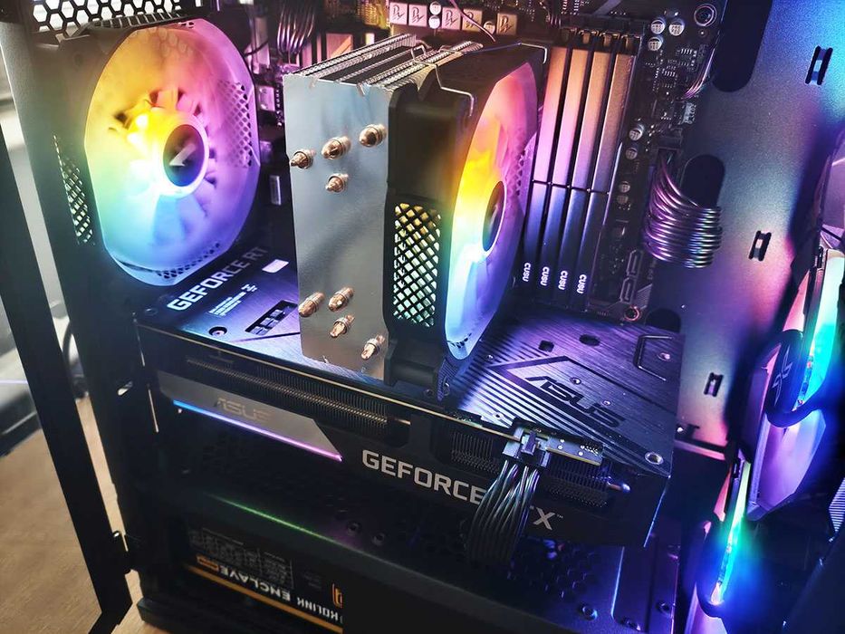 Геймърски компютър, Rtx 3060Ti, Ryzen 5500, 32gb Ram, 960Gb SSD