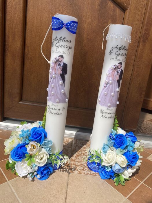 Buchete mireasa nasa si lumanari