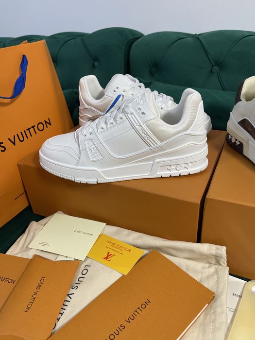 Adidasi Louis Vuitton piele naturala 100% Premium Full Box 2024