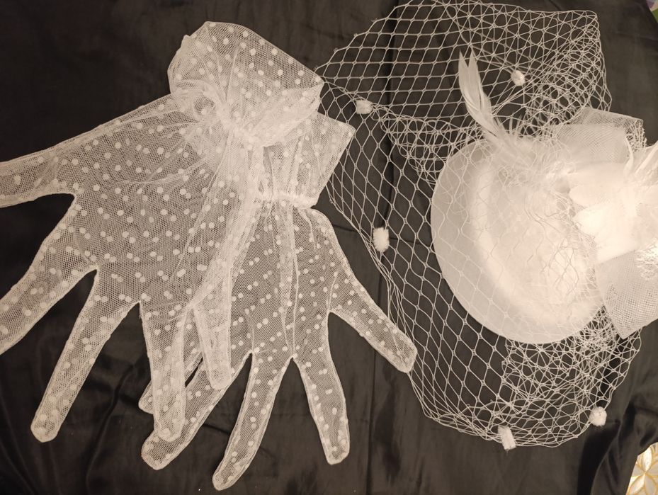 Роскошная женская шляпа-вуалетка