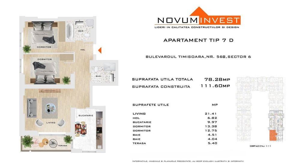Apartament 3 camere I Parcul Liniei I Metrou Gorjului 600m — fotografia 1