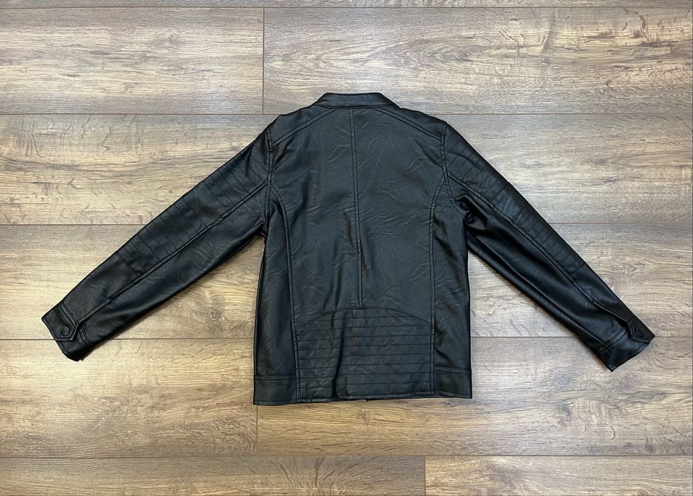 Кожено яке в черно 122/128 7-8 г.