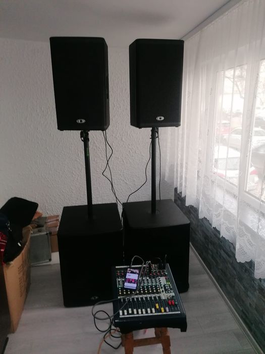 Sistem audio activ dynacord line ,mixer pasiv made in England