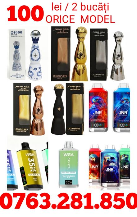 PACHET 2 Vape-uri Humo Azul/JNR/ WGA/ etc, originale,sigilate