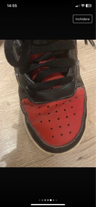 Nike court low borough low 2, 35,5 Rosu si negru