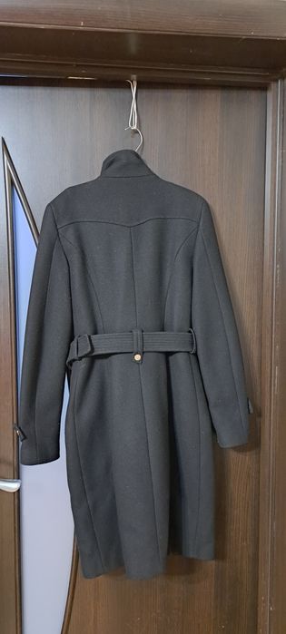Пальто черное ZARA BASIC размер S