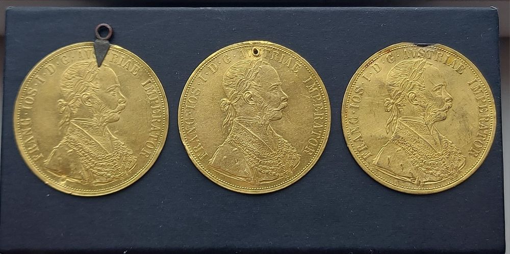 Monede aur istorice  4 ducați Franz Joseph I Austria