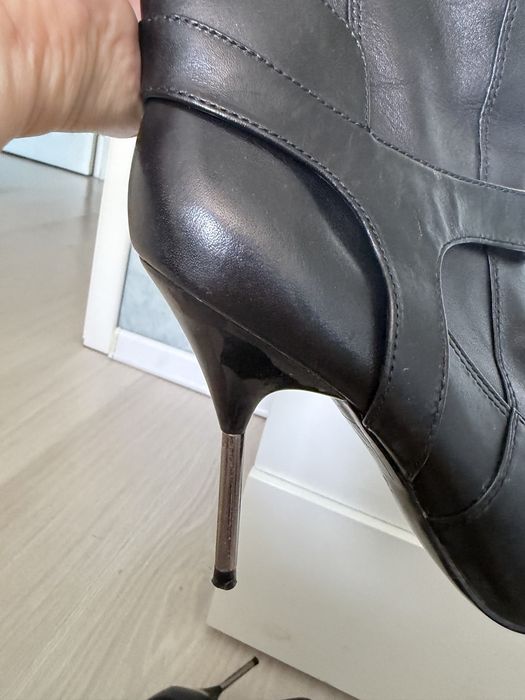 Сапоги весна осень кожа