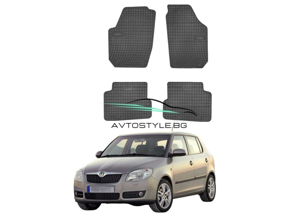 Гумени стелки зa Skoda Fabia 2006-2014 г., Frogum - El Toro