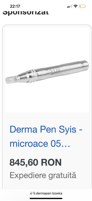 Dermapen Aparat microneedling Mezoterapie set complet