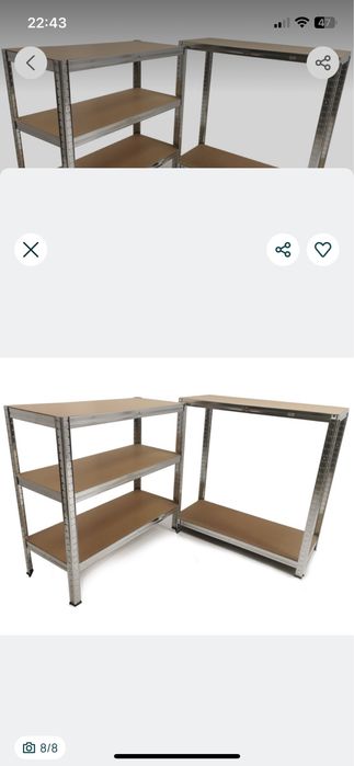 Raft metalic  H 180/ L 90 / adancime40. Detin mai multe rafturi