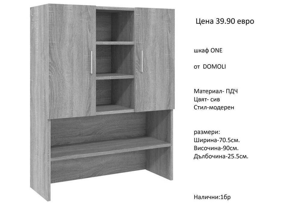 РАЗЧИСТВАМЕ СКЛАДА различни модели шкафове за баня на цена от 24.90 евро