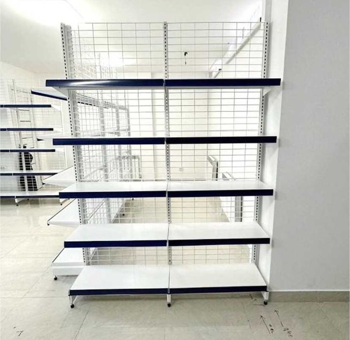 Стеллаж металлический сборный, полка стеллаж, полка металлическая asts