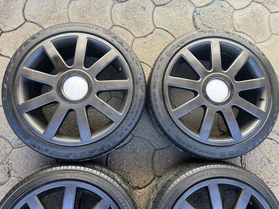 Jante aliaj 5x112mm, 5x100mm, anvelope 225/40 R18 VW, Audi, Seat Skoda