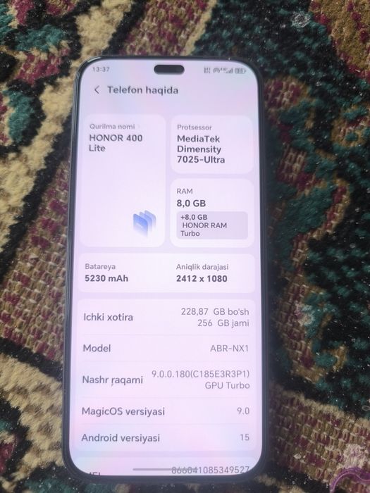 Honor400 lite   satlad