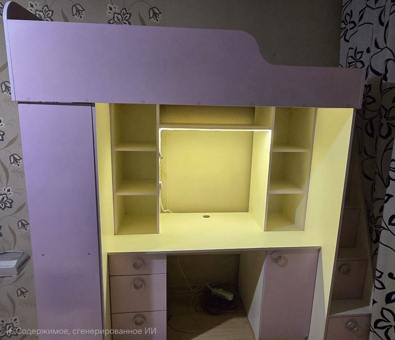 Детская Кровать + рабочий стол