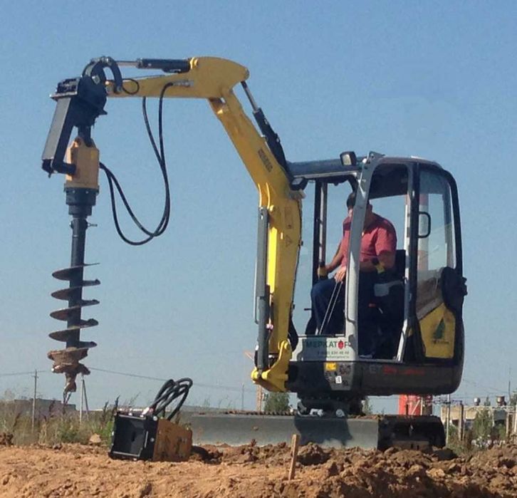 Услуги ямобура, услуги шнекового бурения, бурение почвы, бур, бурение