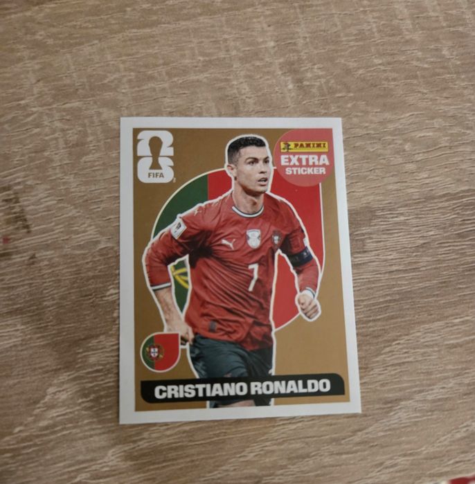 Panini world Cup 2026 Cristiano Ronaldo extra stiker bronz (schimb)