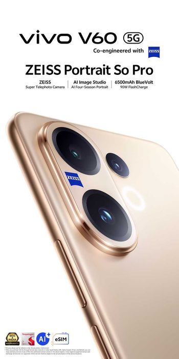 Vivo V60 5G 12/512GB абсолютно новый в упаковке с официальной гарантие