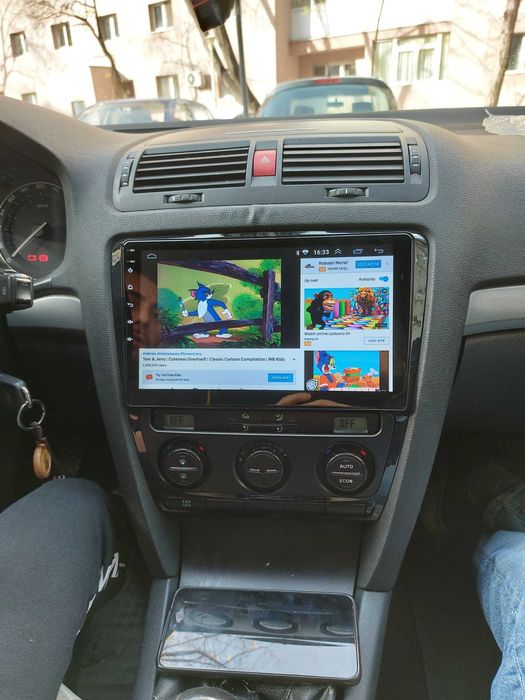 Navigatie Android Skoda Octavia RAMA INCLUSA Waze YouTube GPS BT