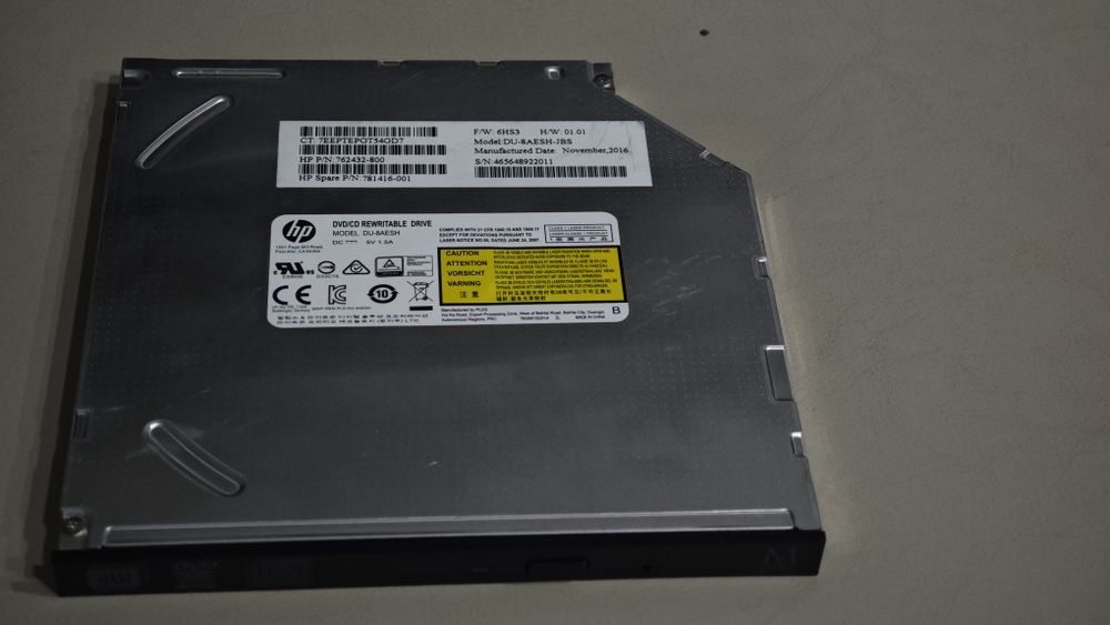 Оптический DVD привод 12,5 , 9,5 мм.