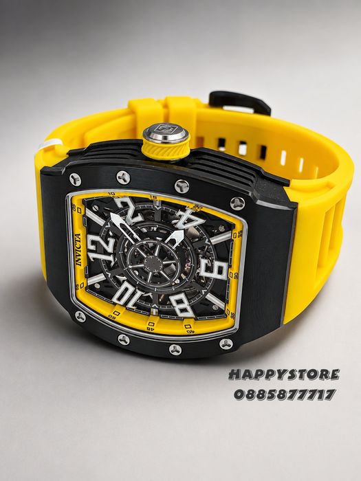 INVICTA Vortex Yellow automatic 43 mm, Инвикта нов мъжки часовник
