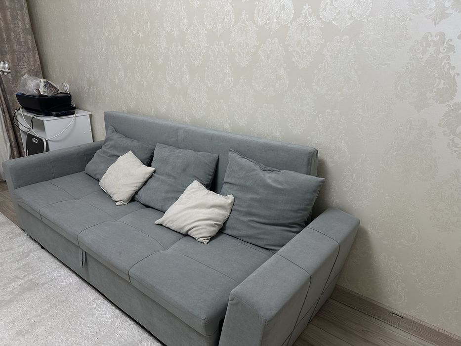 Диван , 180 см серый , раскладной