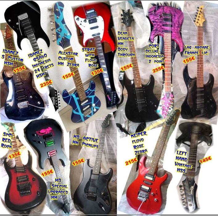 Superstrat китара специална колекция, може с кубе, процесор