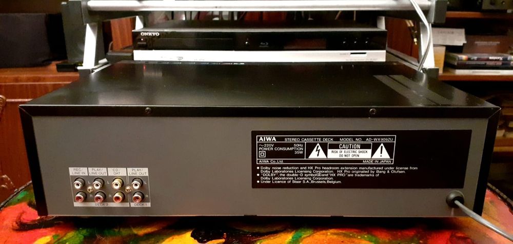 Deck Aiwa AD WX909 vârf de serie rar impecabil made in Japan