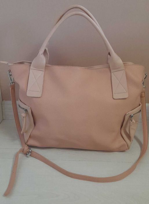 Голяма розова чанта