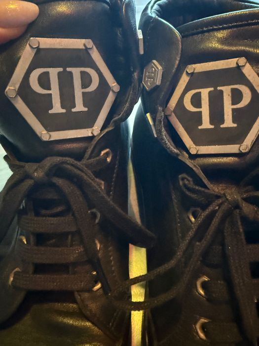 Мъжки кожени кецове Philipp Plein