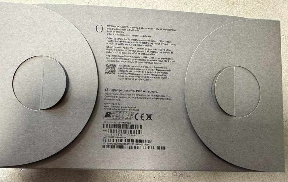 Часовник Apple Watch Ultra 3  49mm НОВ! с Гаранция 2г