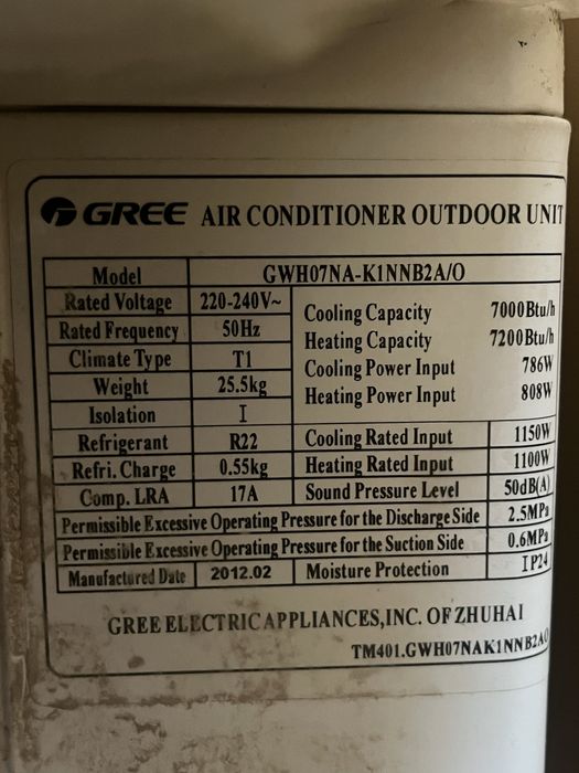 Кондиционер Gree